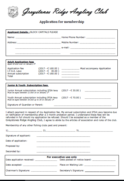 application form